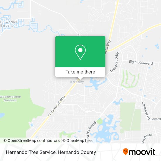 Mapa de Hernando Tree Service