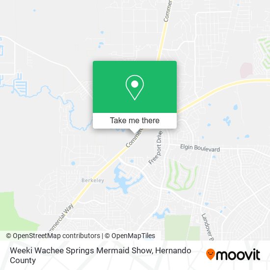 Weeki Wachee Springs Mermaid Show map