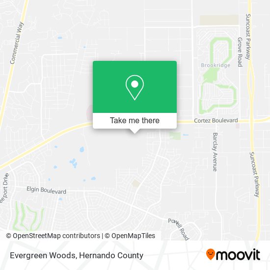 Evergreen Woods map