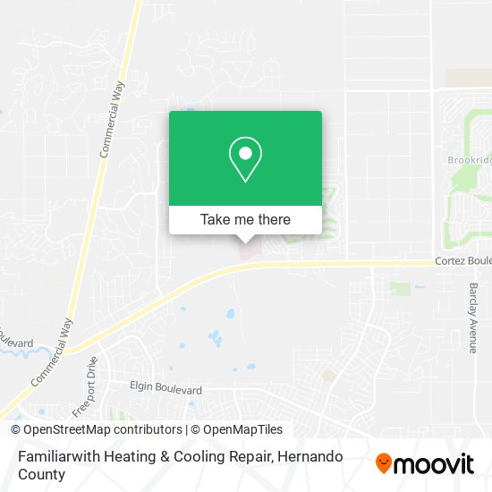 Mapa de Familiarwith Heating & Cooling Repair