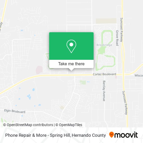 Phone Repair & More - Spring Hill map