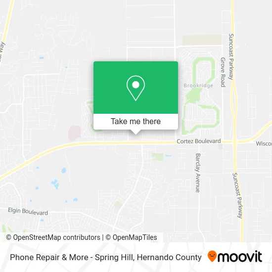 Phone Repair & More - Spring Hill map