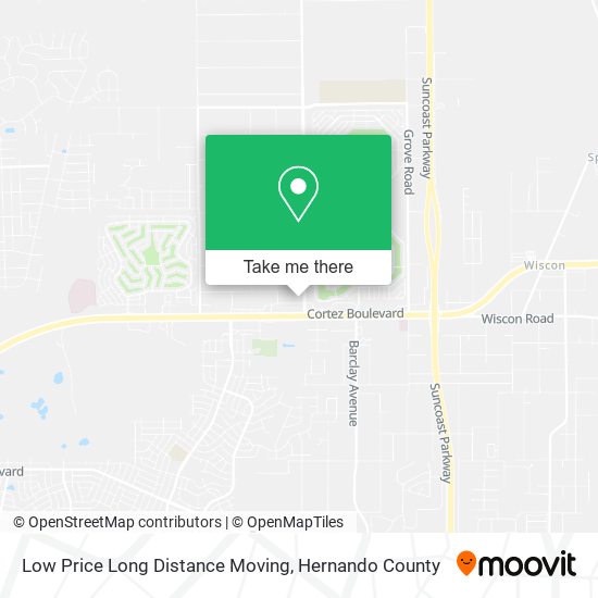 Low Price Long Distance Moving map