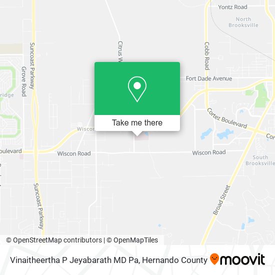 Mapa de Vinaitheertha P Jeyabarath MD Pa