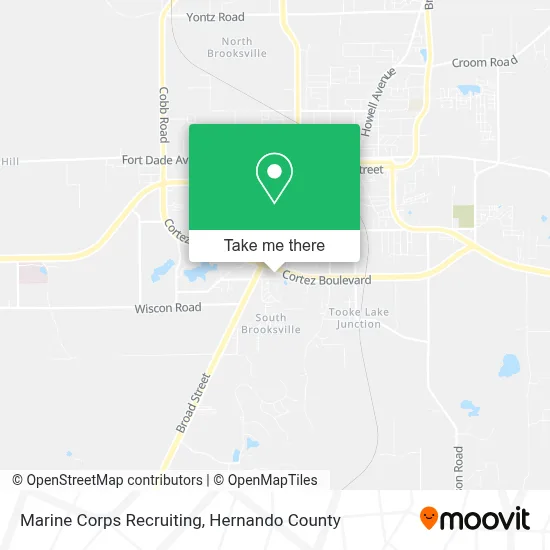Marine Corps Recruiting map