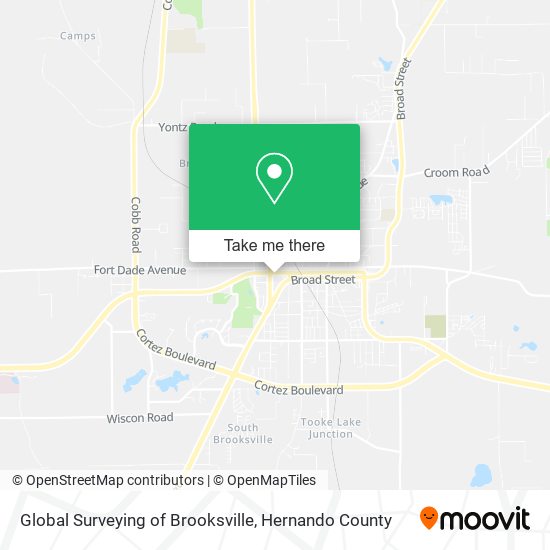 Mapa de Global Surveying of Brooksville