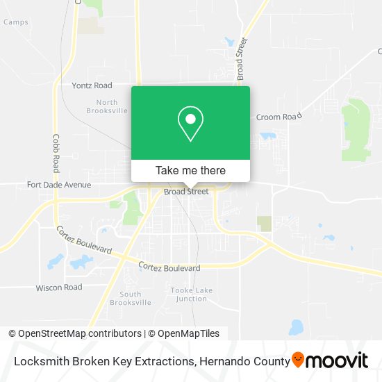 Mapa de Locksmith Broken Key Extractions