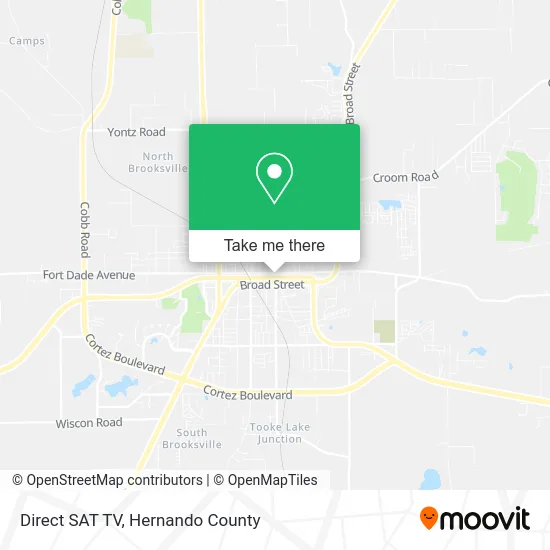 Direct SAT TV map