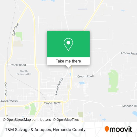 T&M Salvage & Antiques map