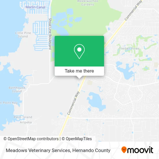 Meadows Veterinary Services map