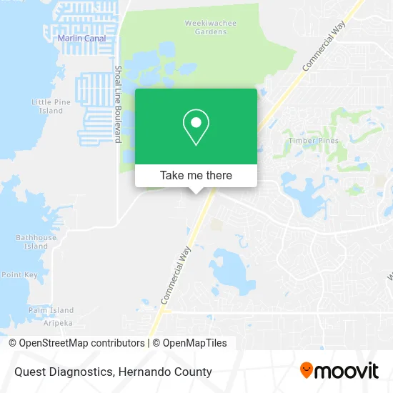 Quest Diagnostics map