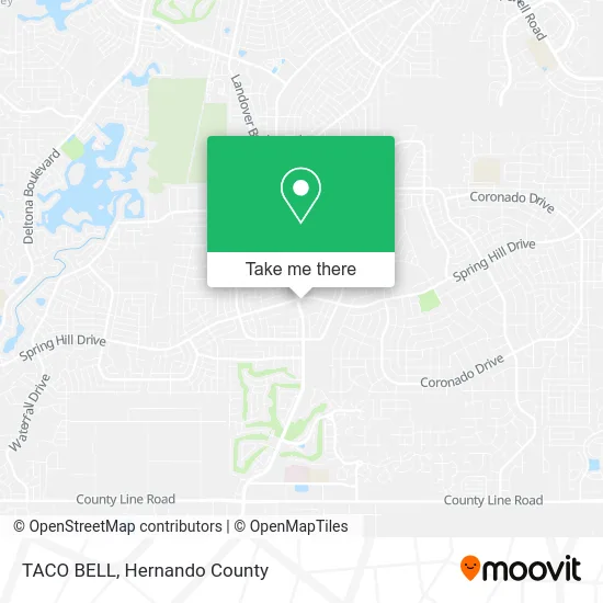 TACO BELL map