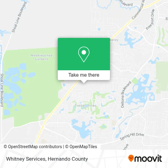 Whitney Services map