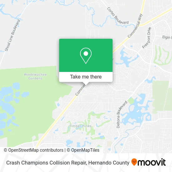 Crash Champions Collision Repair map