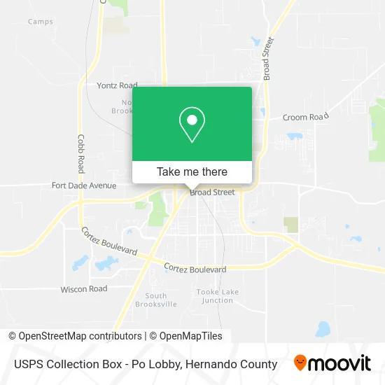 Mapa de USPS Collection Box - Po Lobby