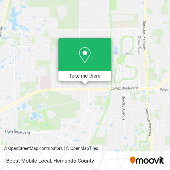 Boost Mobile Local map