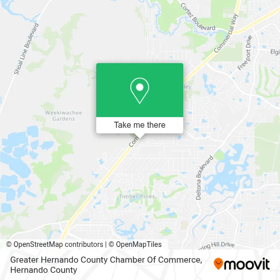 Greater Hernando County Chamber Of Commerce map