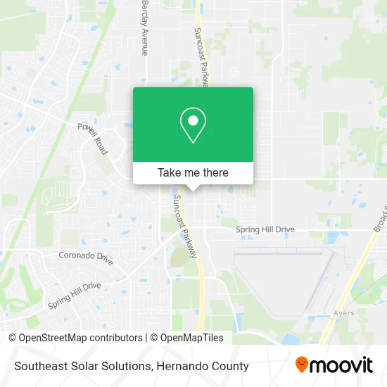 Southeast Solar Solutions map