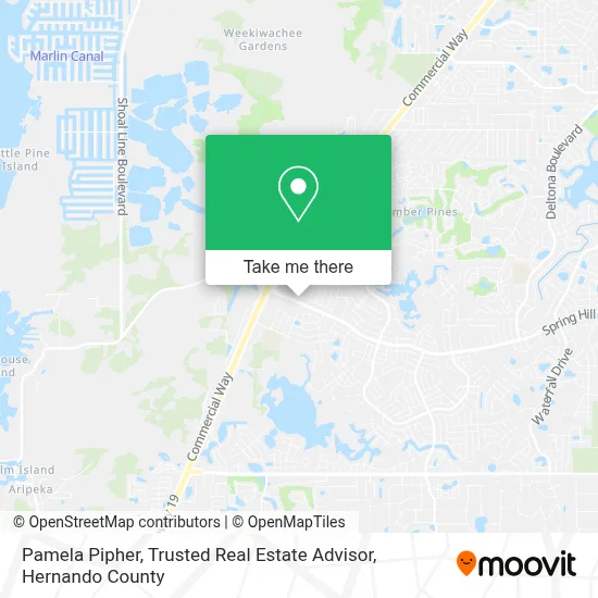 Pamela Pipher, Trusted Real Estate Advisor map