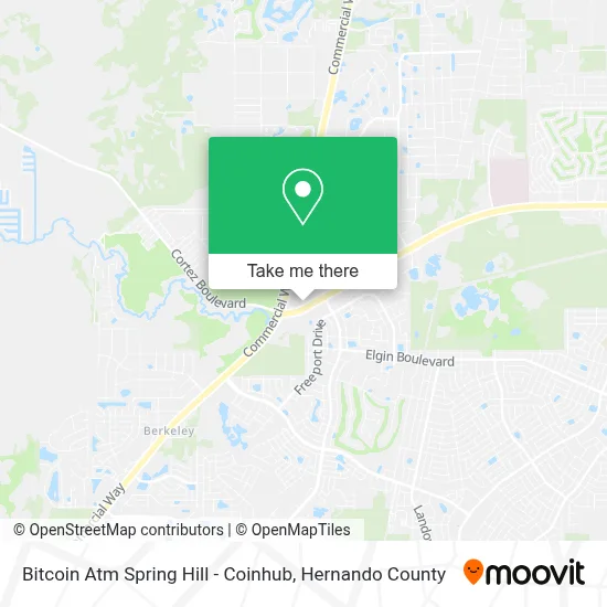 Bitcoin Atm Spring Hill - Coinhub map