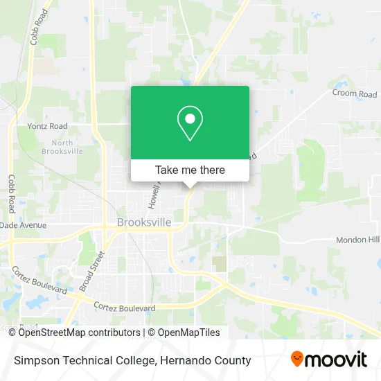 Simpson Technical College map