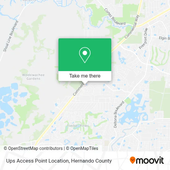 Ups Access Point Location map