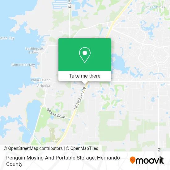Penguin Moving And Portable Storage map