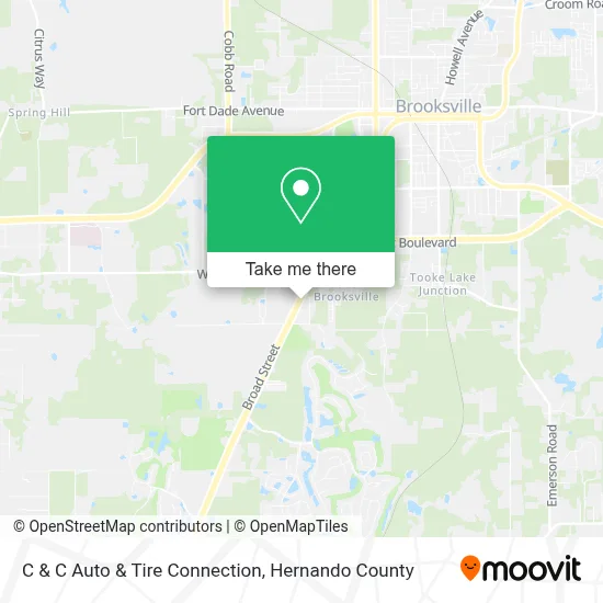 C & C Auto & Tire Connection map