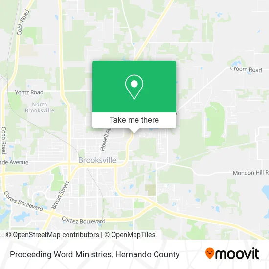 Proceeding Word Ministries map
