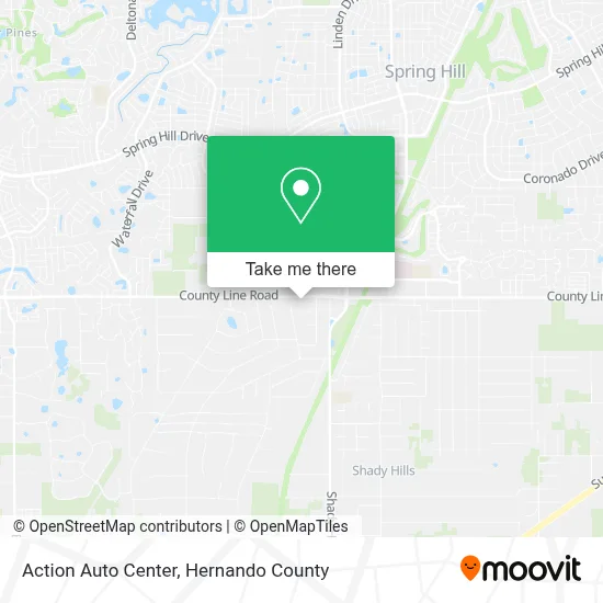 Action Auto Center map
