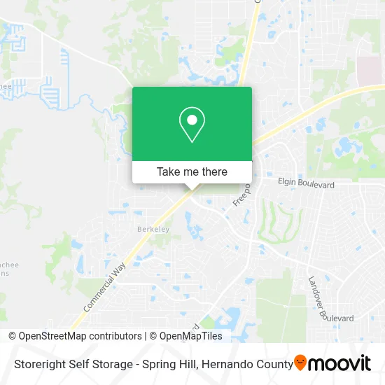 Storeright Self Storage - Spring Hill map
