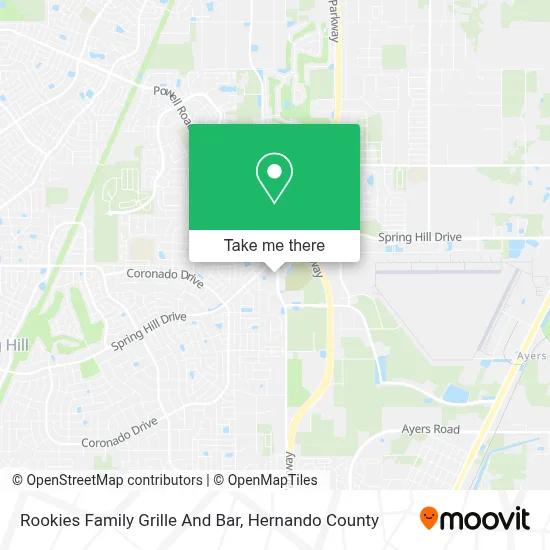 Rookies Family Grille And Bar map