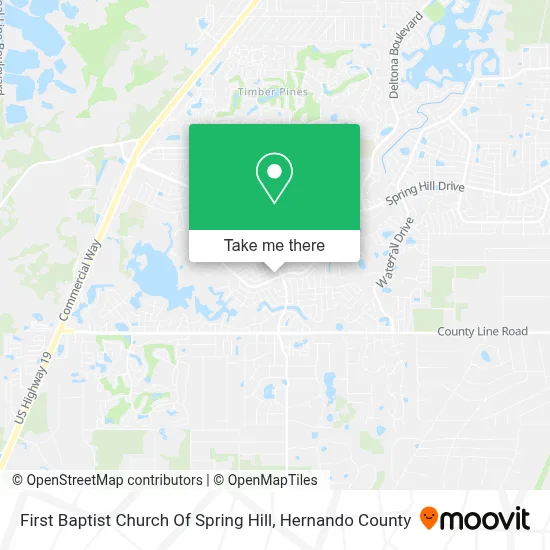 First Baptist Church Of Spring Hill map