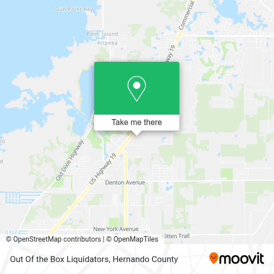 Out Of the Box Liquidators map