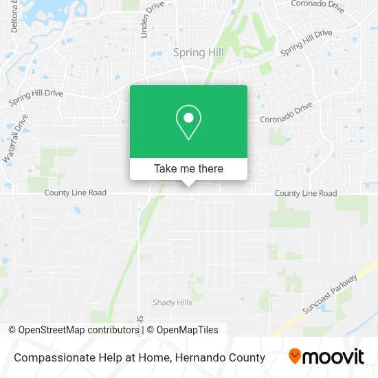Compassionate Help at Home map