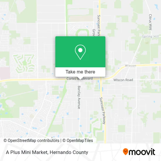 A Plus Mini Market map