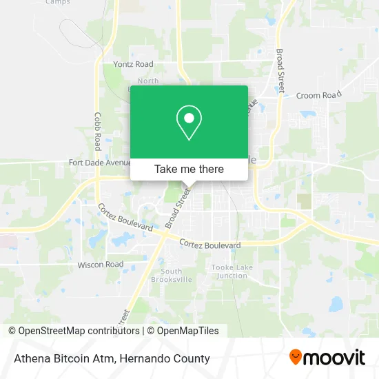 Athena Bitcoin Atm map