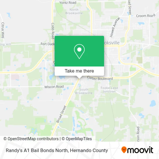 Randy's A1 Bail Bonds North map