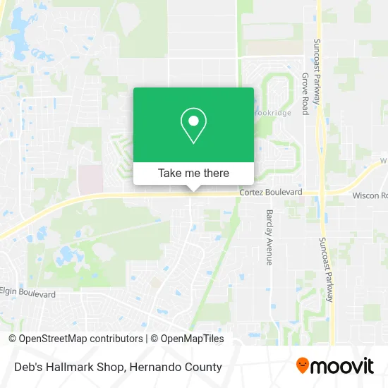 Deb's Hallmark Shop map