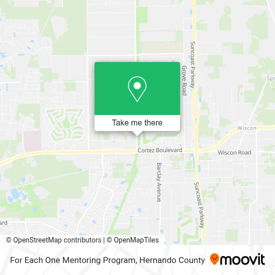 For Each One Mentoring Program map