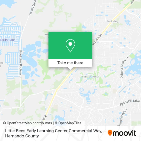 Little Bees Early Learning Center Commercial Way map
