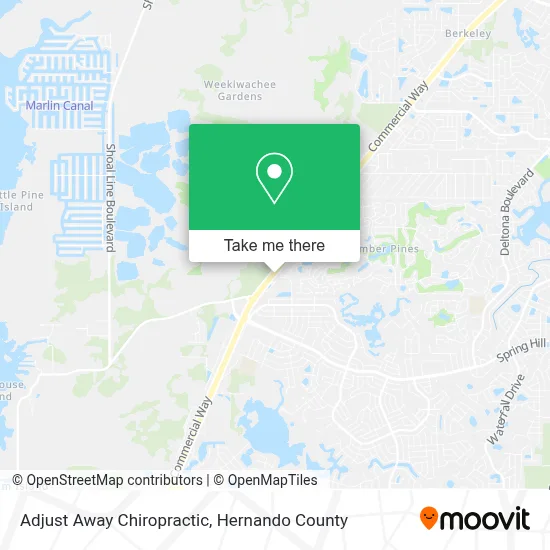 Adjust Away Chiropractic map