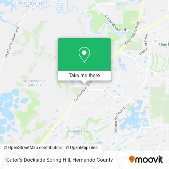 Gator's Dockside Spring Hill map