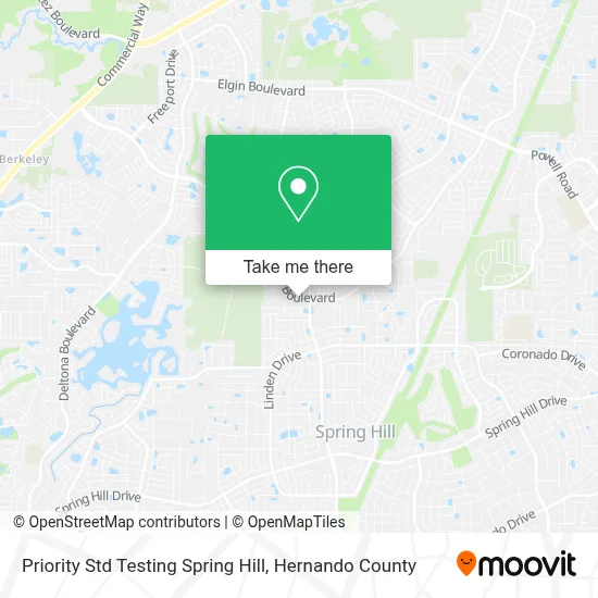 Priority Std Testing Spring Hill map