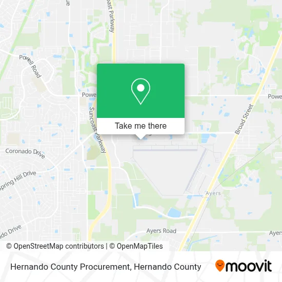Hernando County Procurement map