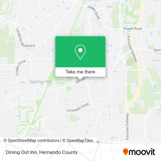 Dining Out Inn map