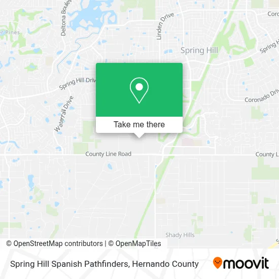 Spring Hill Spanish Pathfinders map