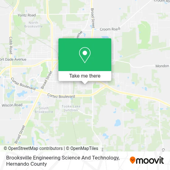 Brooksville Engineering Science And Technology map