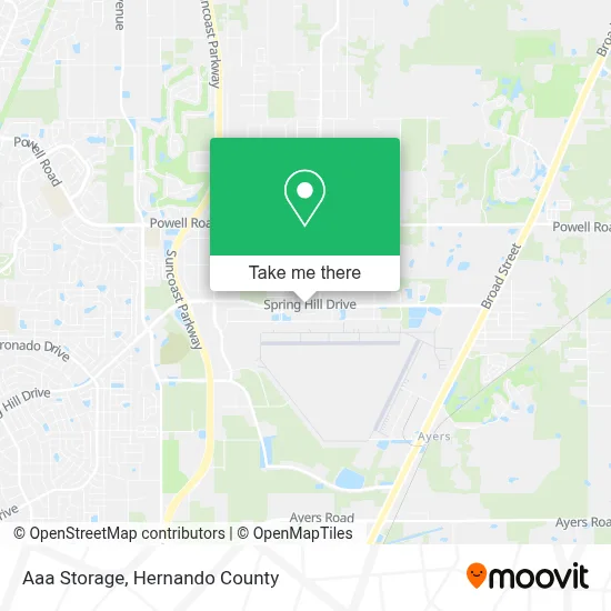 Aaa Storage map