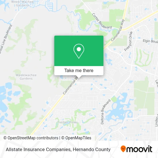 Allstate Insurance Companies map
